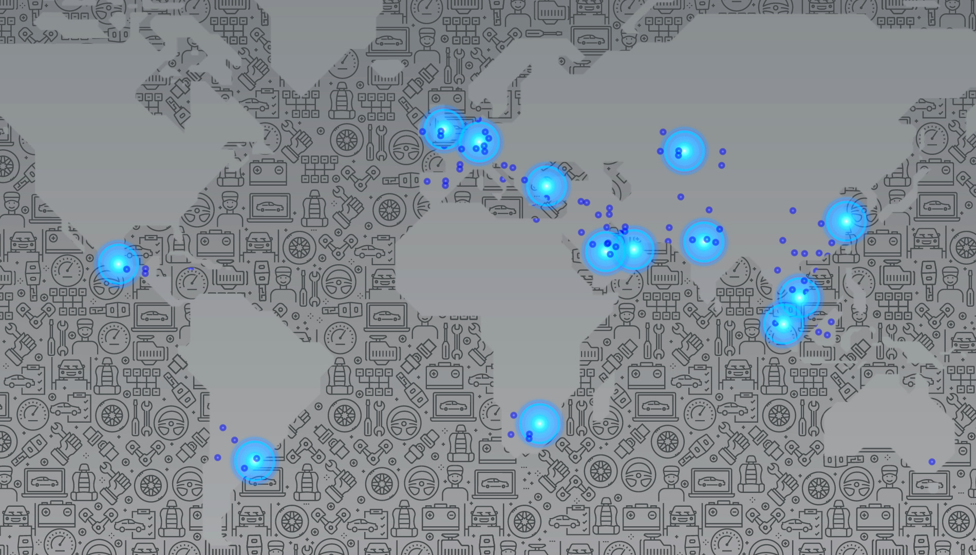 Automechanika world map