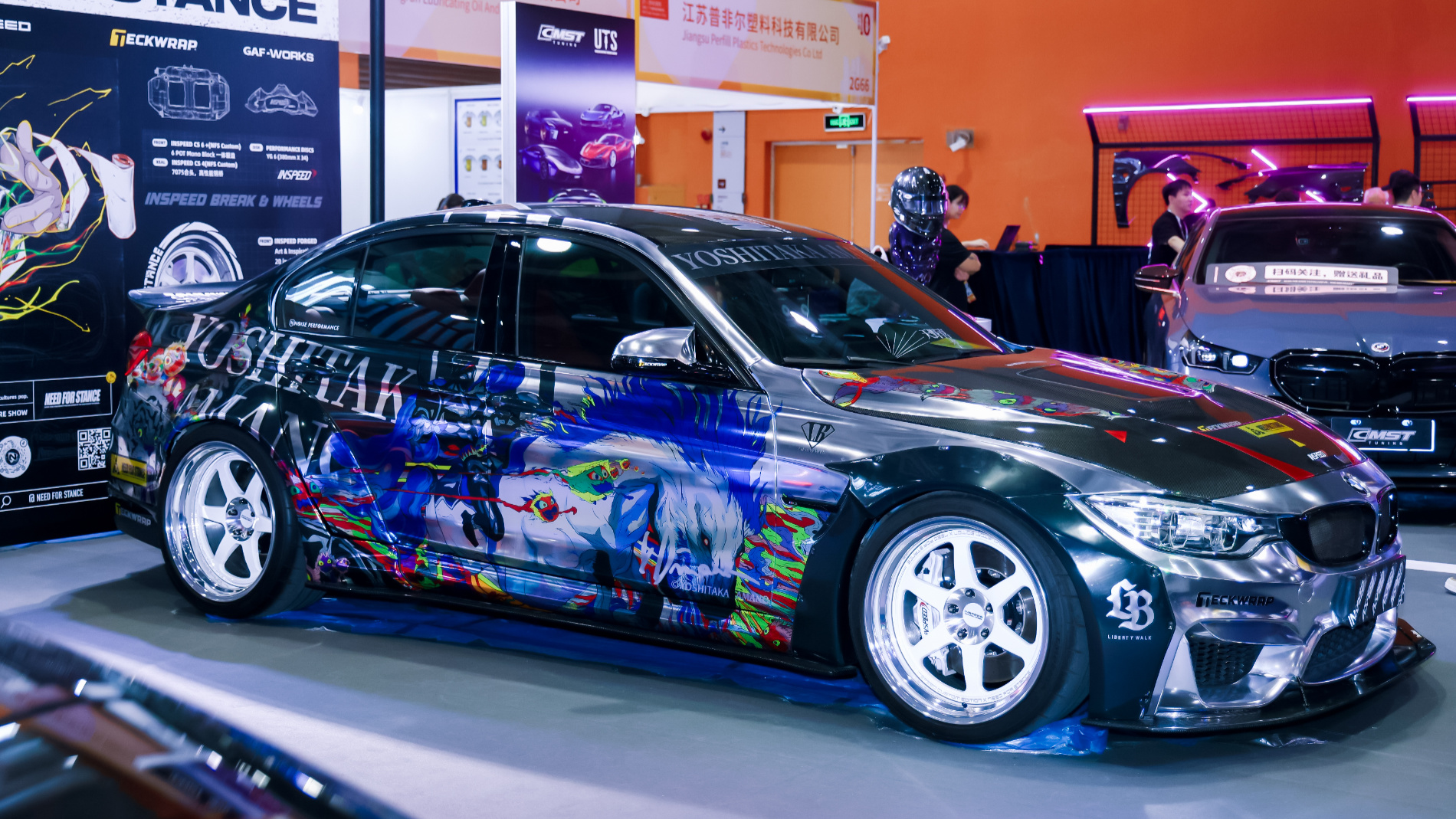 A car designed by celebrated Japanese artist Yoshitaka Amano