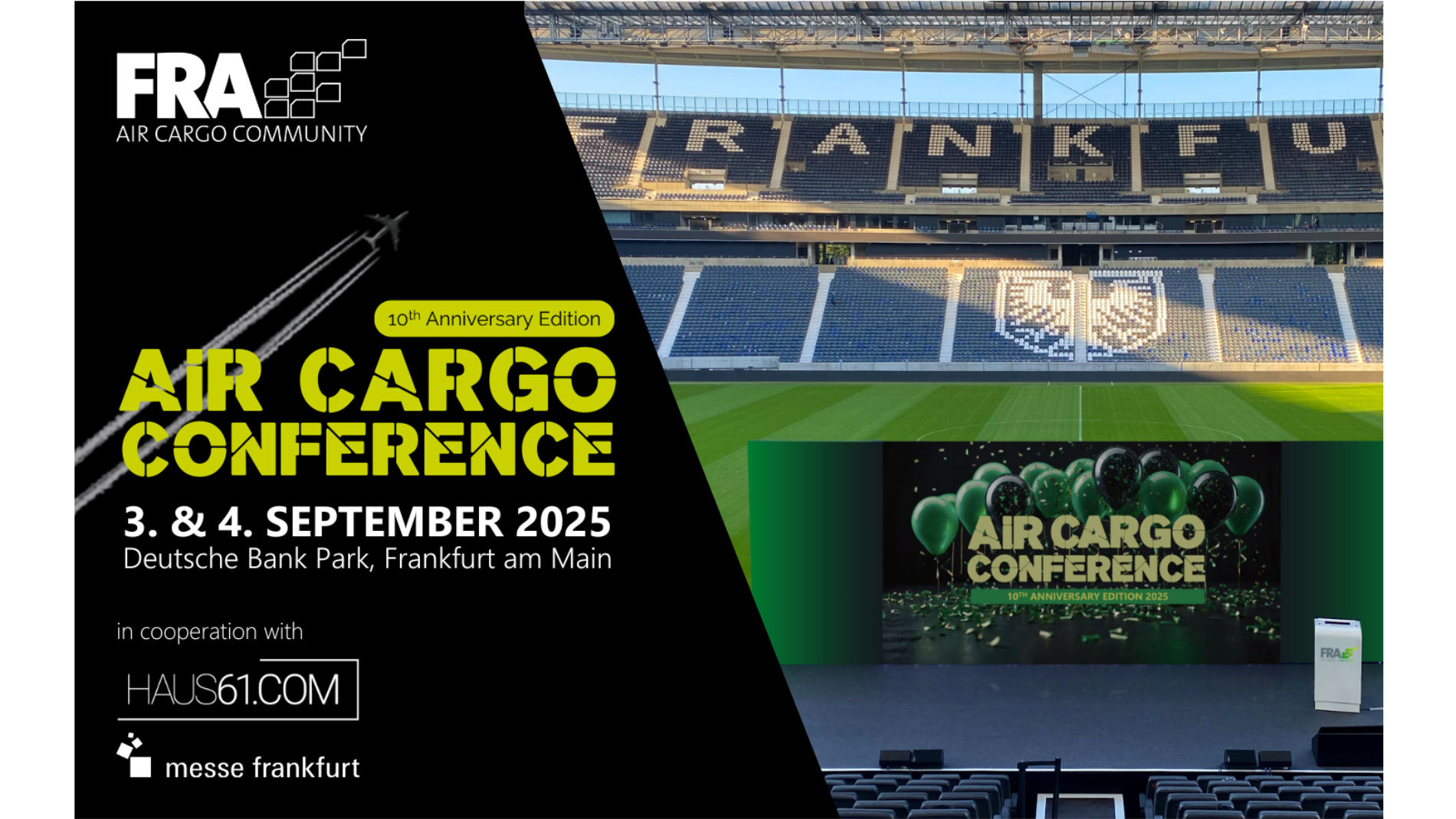 Air Cargo Conference stage in the stadium