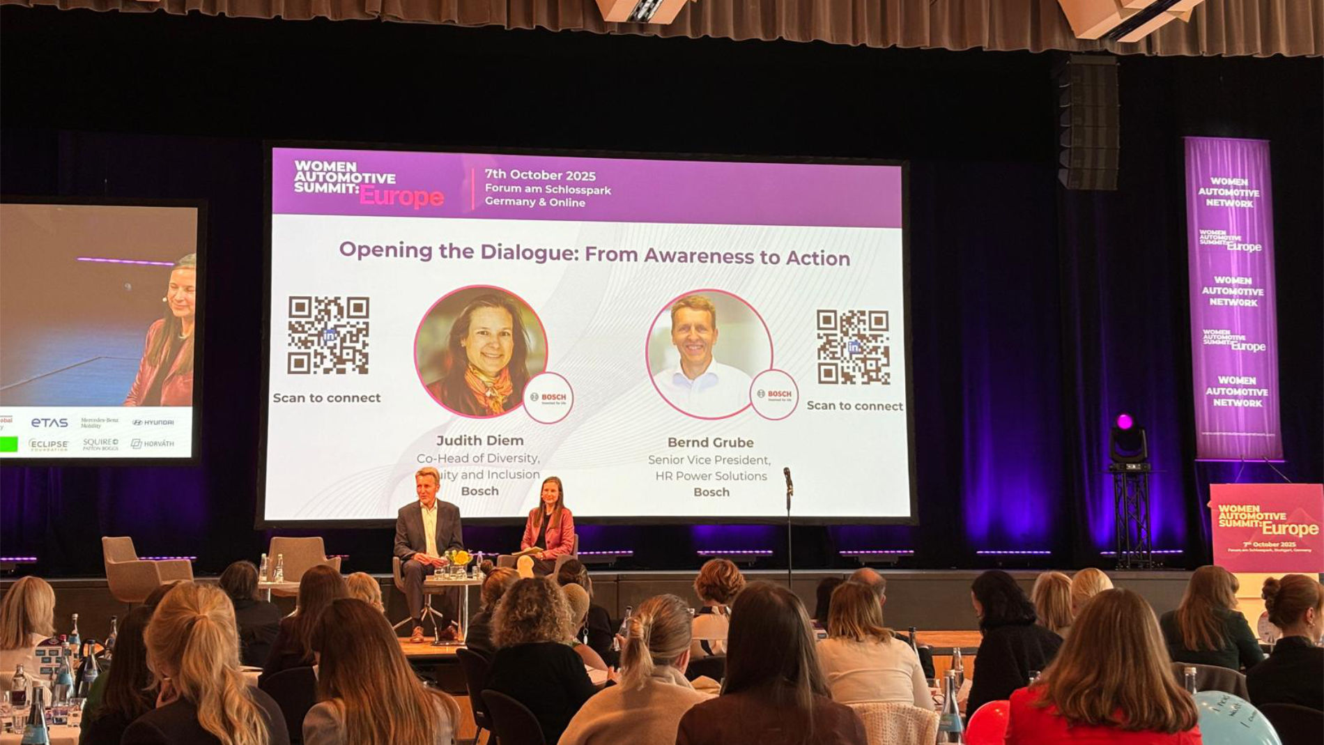 Stage talk at Women Automotive Summit Europe 2025 – dialogue on diversity, awareness and inclusion