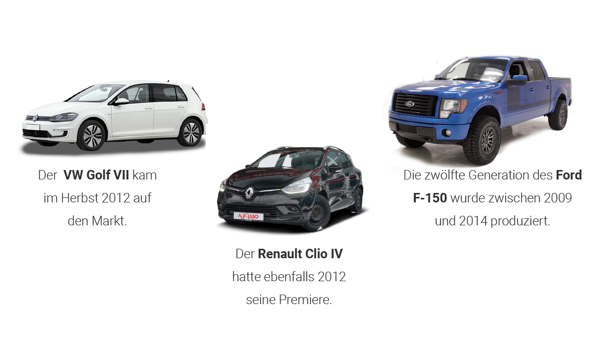 Various car models