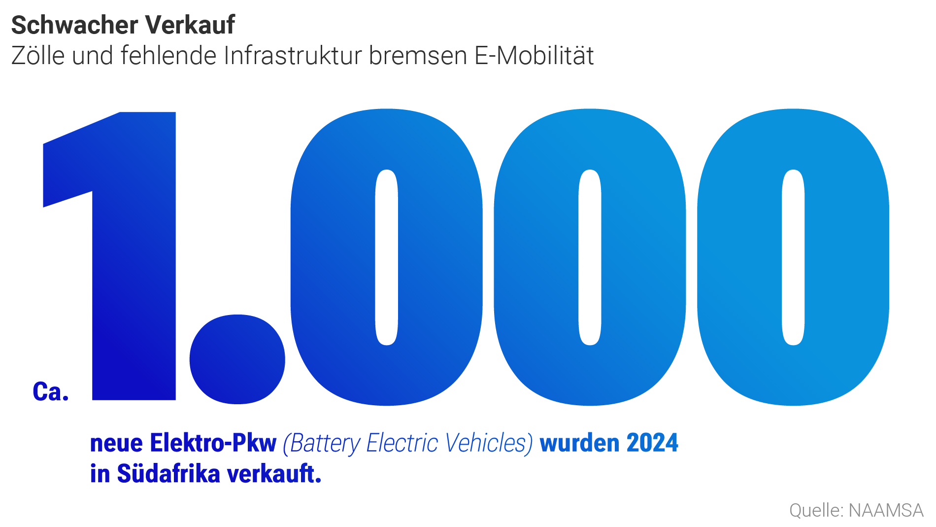 Grafik: Zölle und fehlende Infrastruktur bremsen E-Mobilität