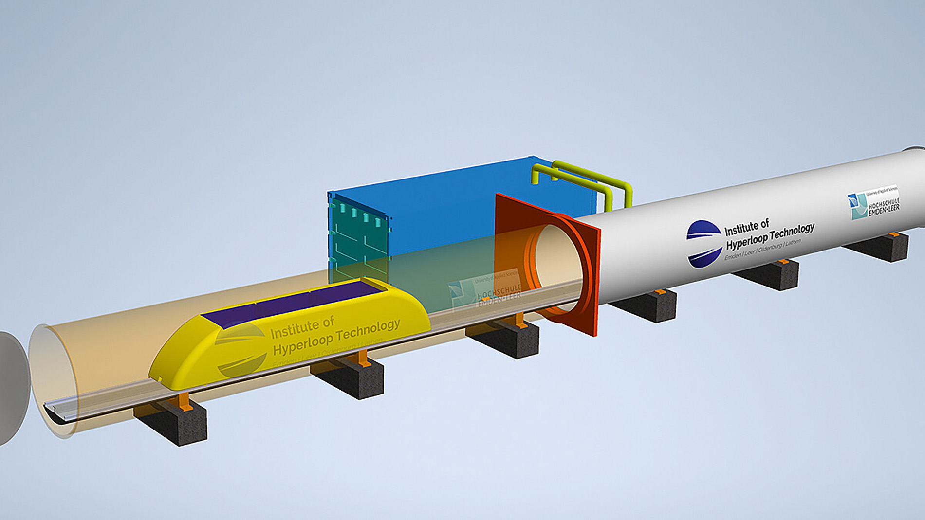 Illustration of the Hyperloop tube