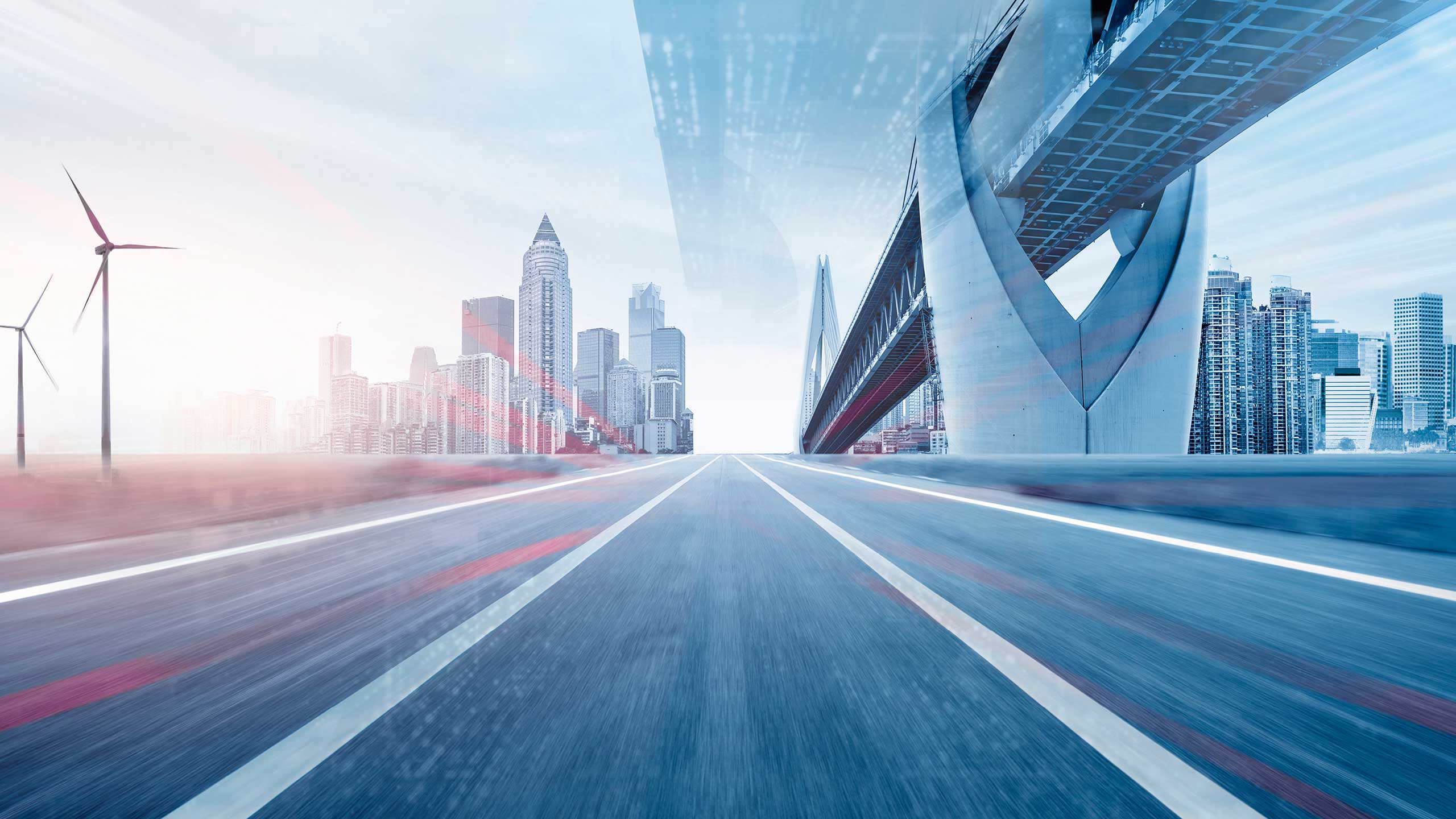 Futuristic cityscape