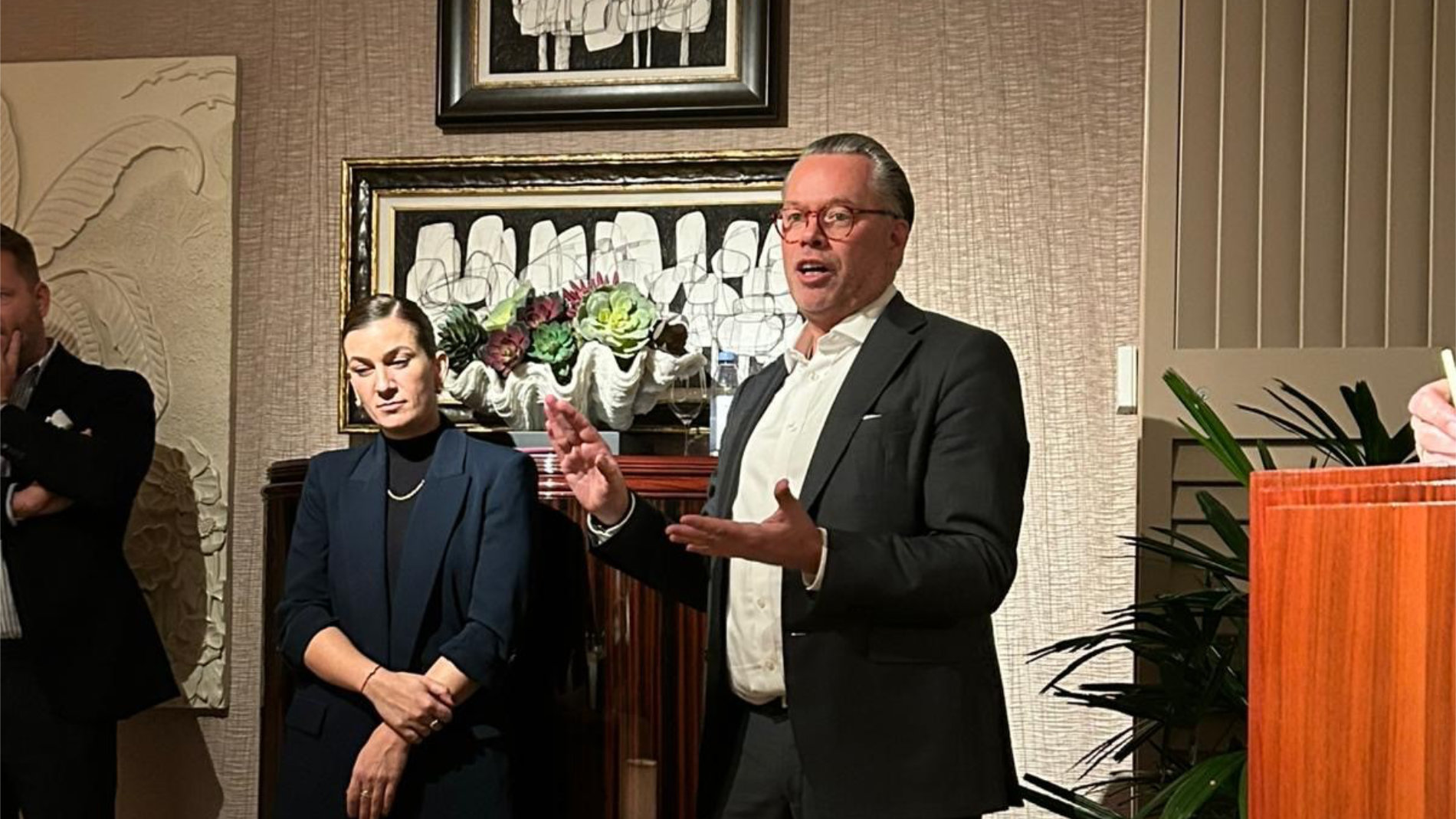 Olaf Mußhoff auf der PIONEER Reception in Las Vegas