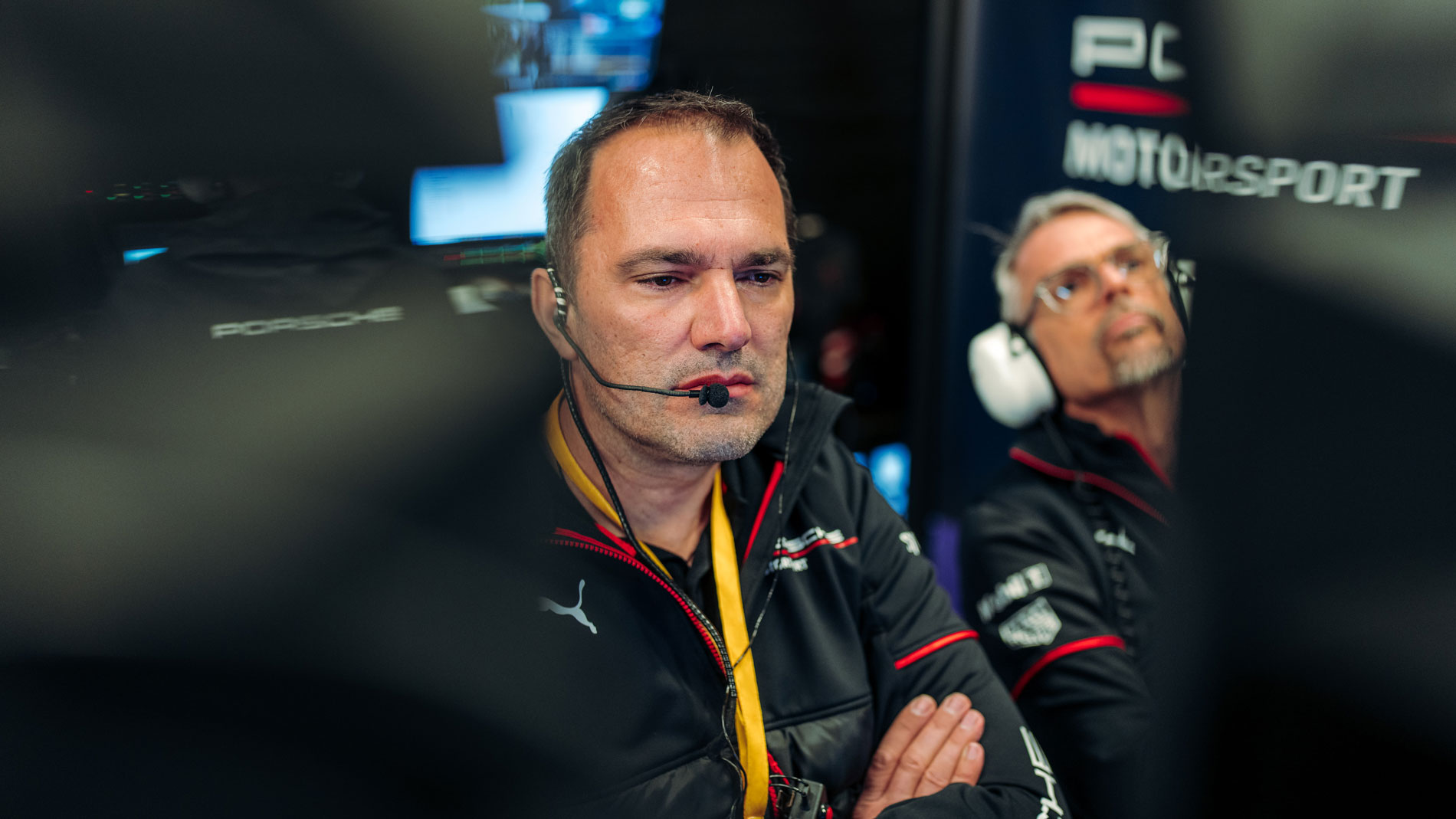 Porsche Formula E team during race operations