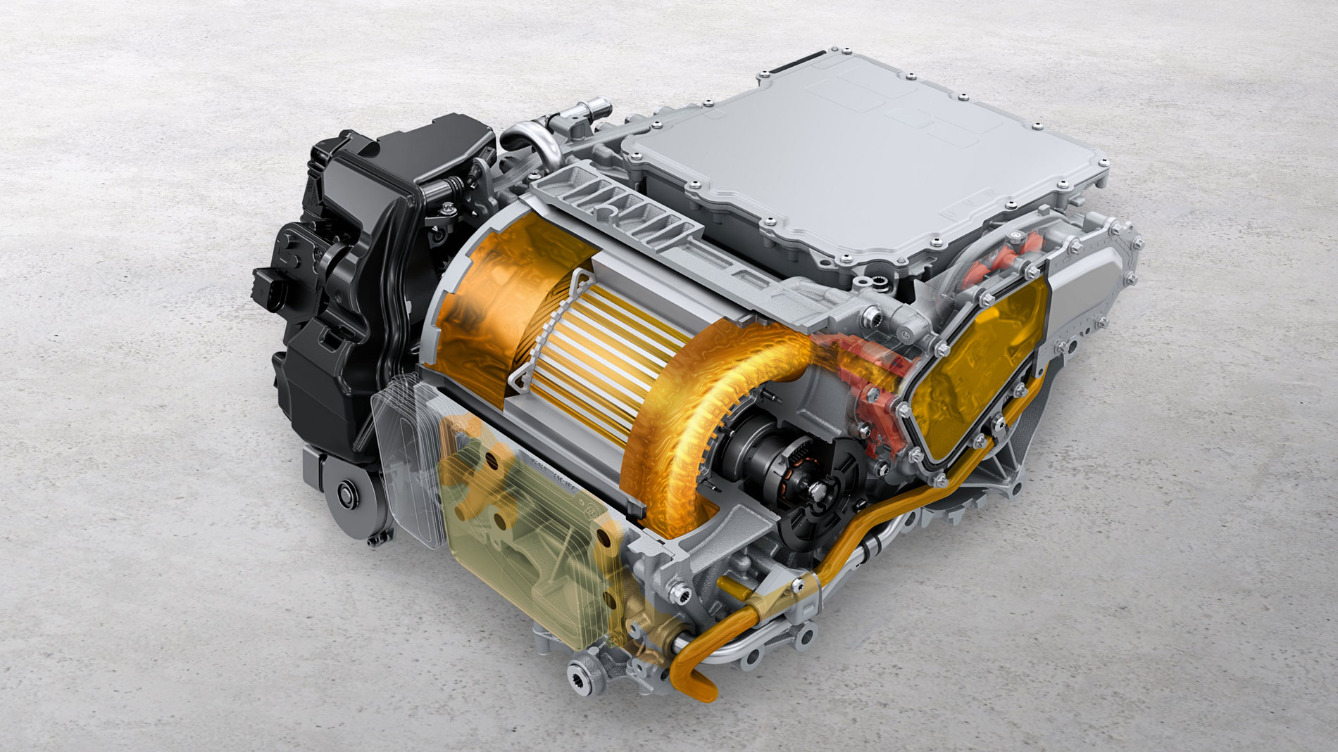 Porsche Formula E electric motor with power electronics